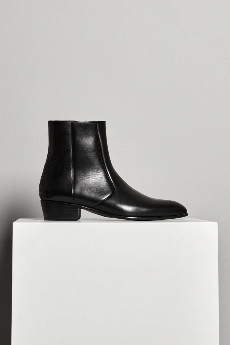 Zipped Cuban Heel Boots