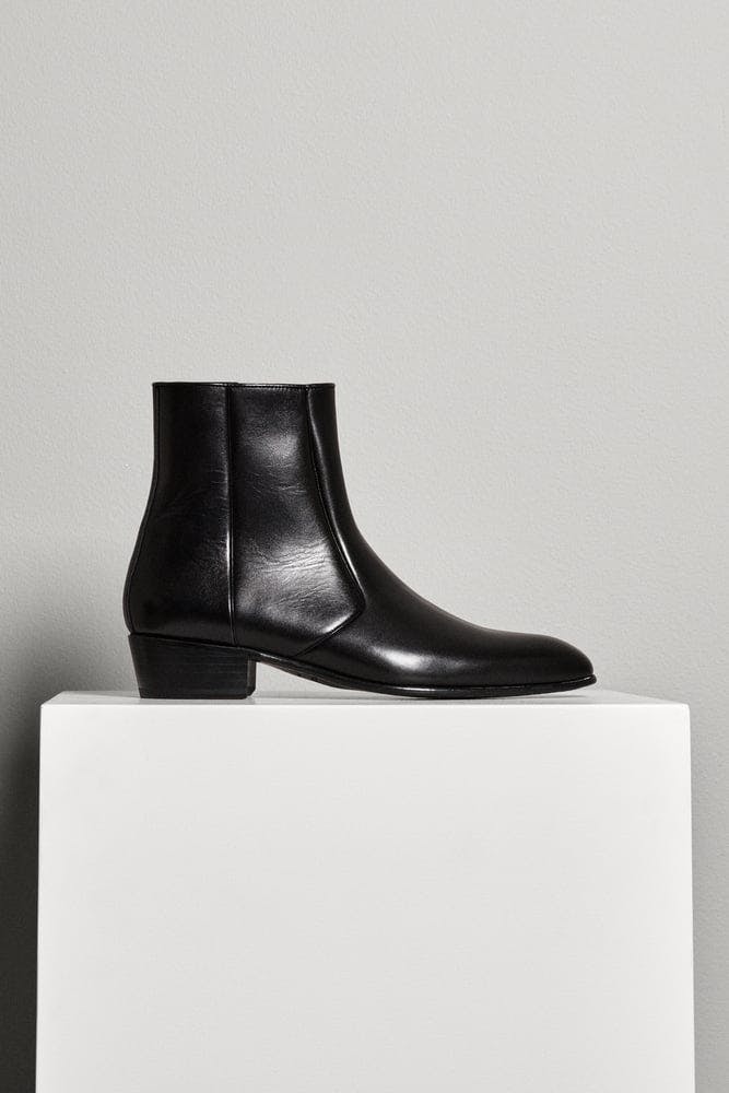 Zipped Cuban Heel Boots