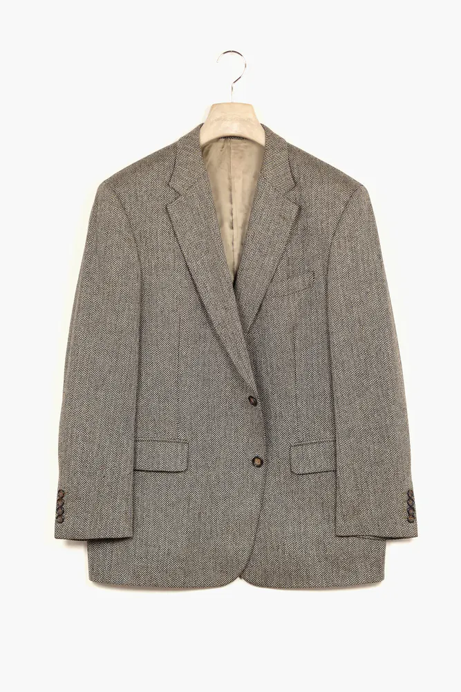 Generous Fit Herringbone Kavaj