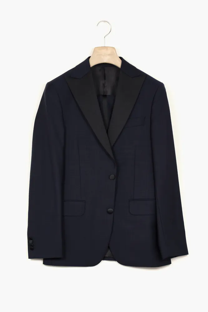 Slim Fit Microstructure Smokingkostym