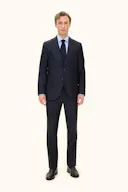 Regular Fit Twill Merino Jakkesæt