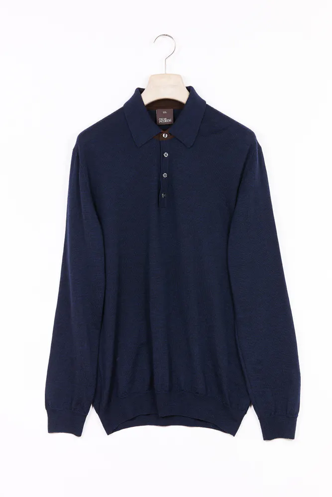 Slim Fit Långärmad Piké