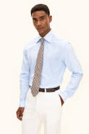 Regular Fit Turn Down Micro Pepita