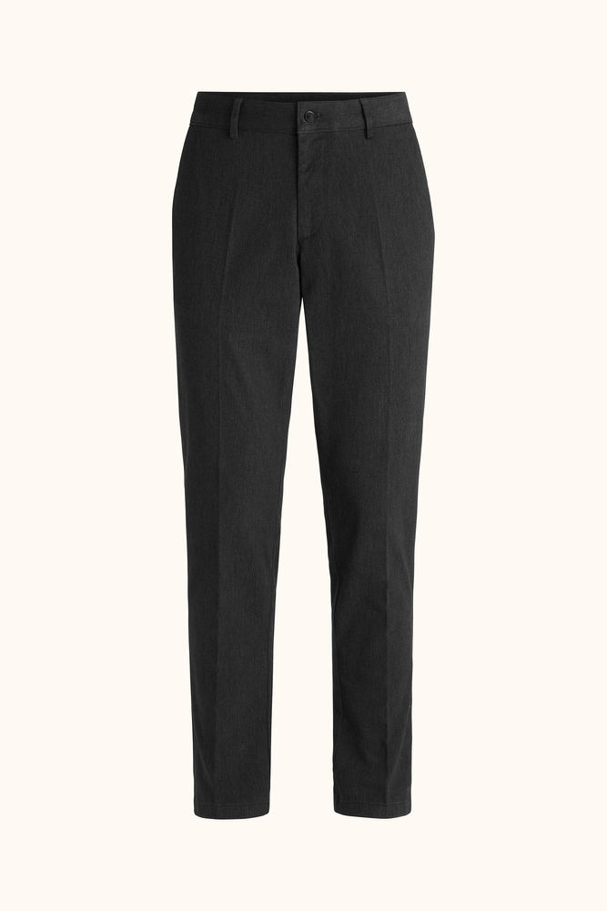 Slim Fit Cotton Melange Trousers
