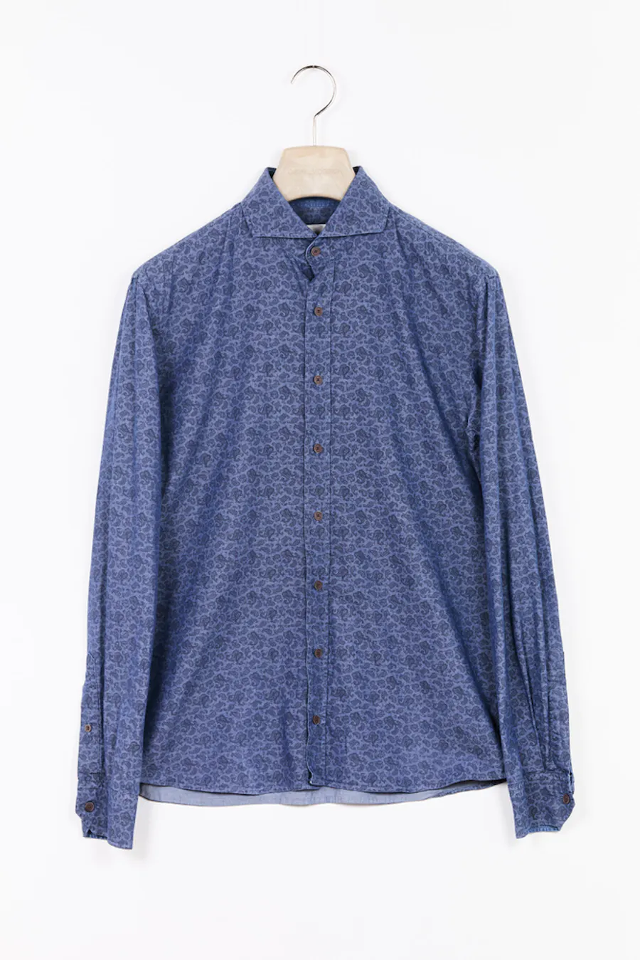 Slim Fit Mönstrad Skjorta