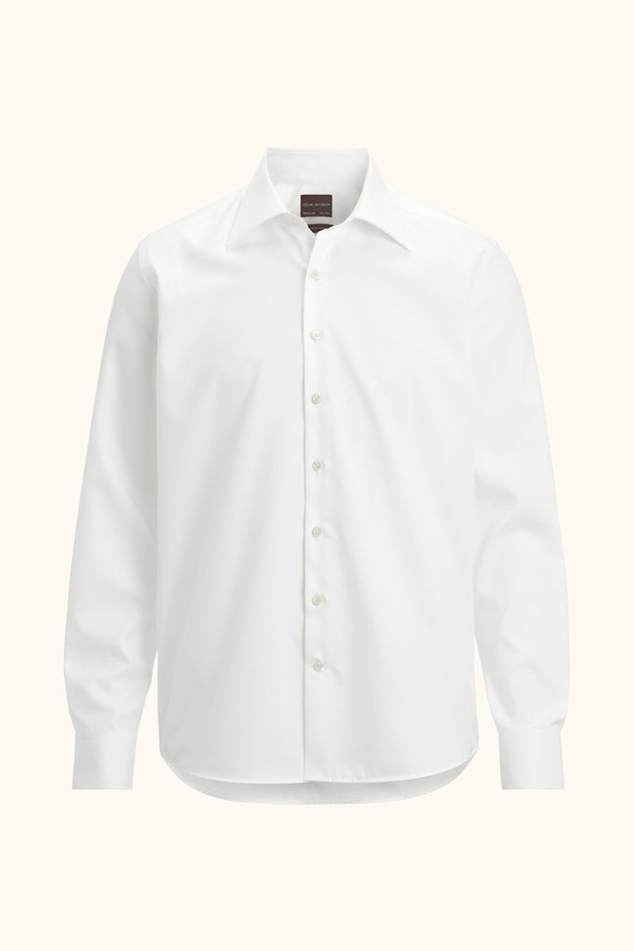 Regular Fit Cut Away Strykefri Bomullskjorte