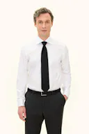 Slim Fit Cut Away Double Cuff Non Iron Twill Shirt