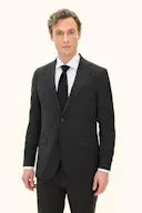 Slim Fit Microstructure Blazer