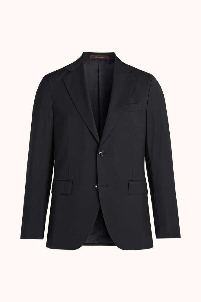 Slim Fit Mikrostrukteret Blazer