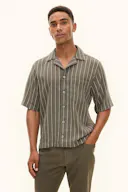 Slim Fit Cut Away Stripete Skjorte