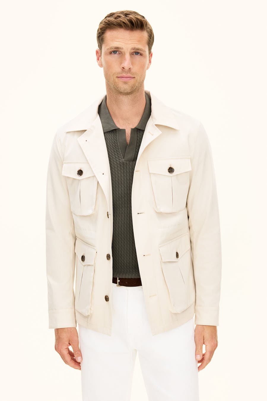 Regular Fit Skjortejakke Bomull