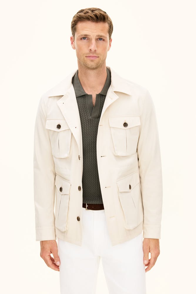 Regular Fit Skjortejakke Bomull