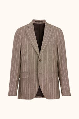 Regular Fit Stripete Linblazer