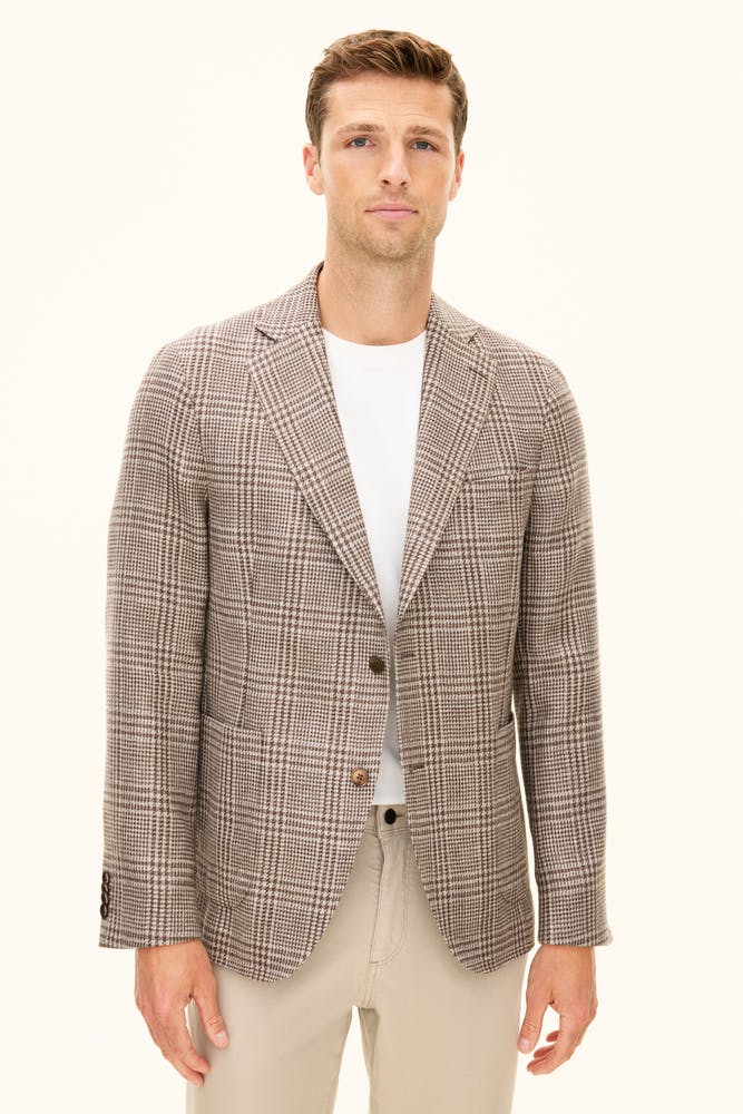 Regular Fit Glencheck Blazer