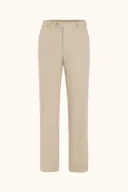 Regular Fit Højtajlet Strukturede Bukser