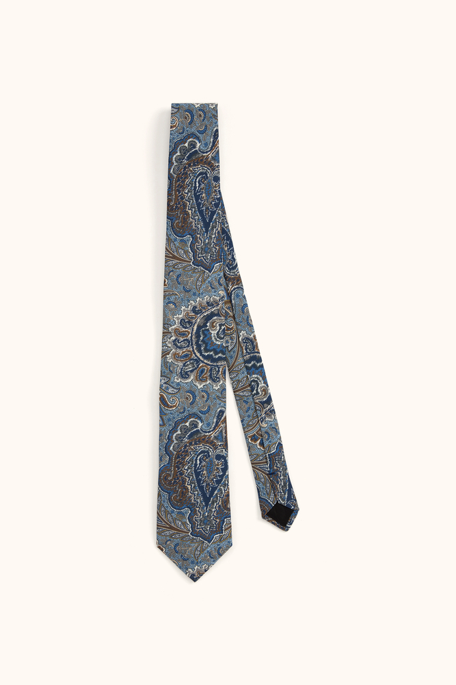 paisley tie blue