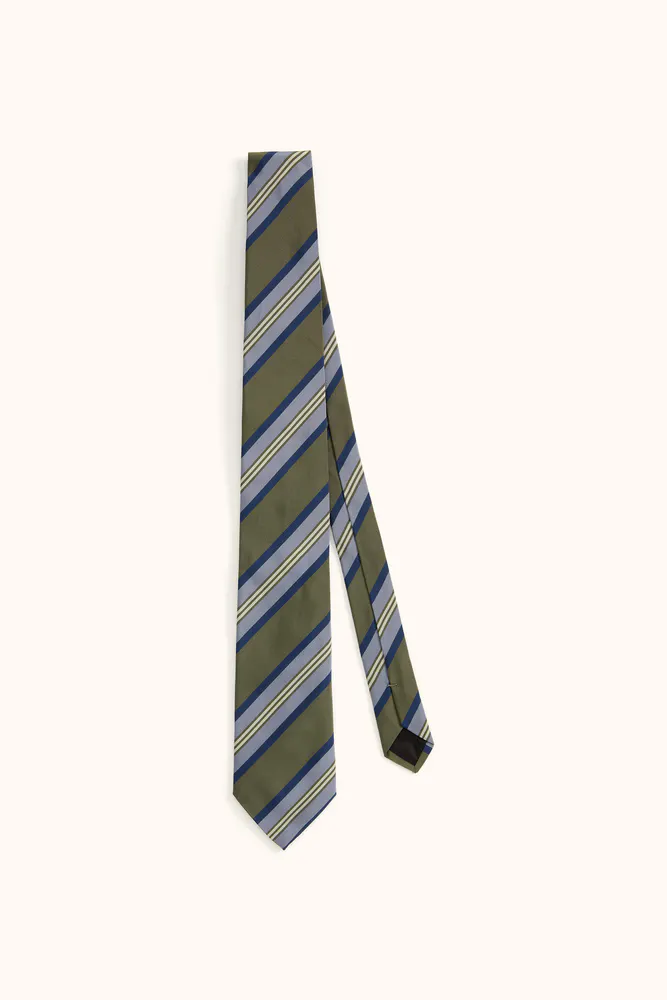 Regimental Stripe Silk Tie