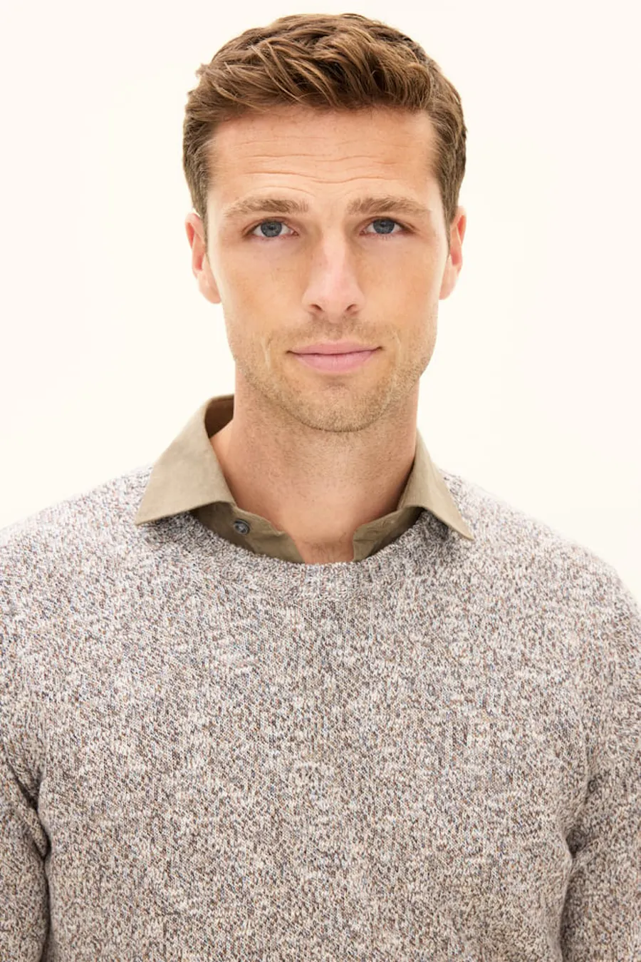 Regular Fit Roundneck Cottonblend Sweater