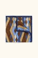 Mønstret Lommetørskle Silke