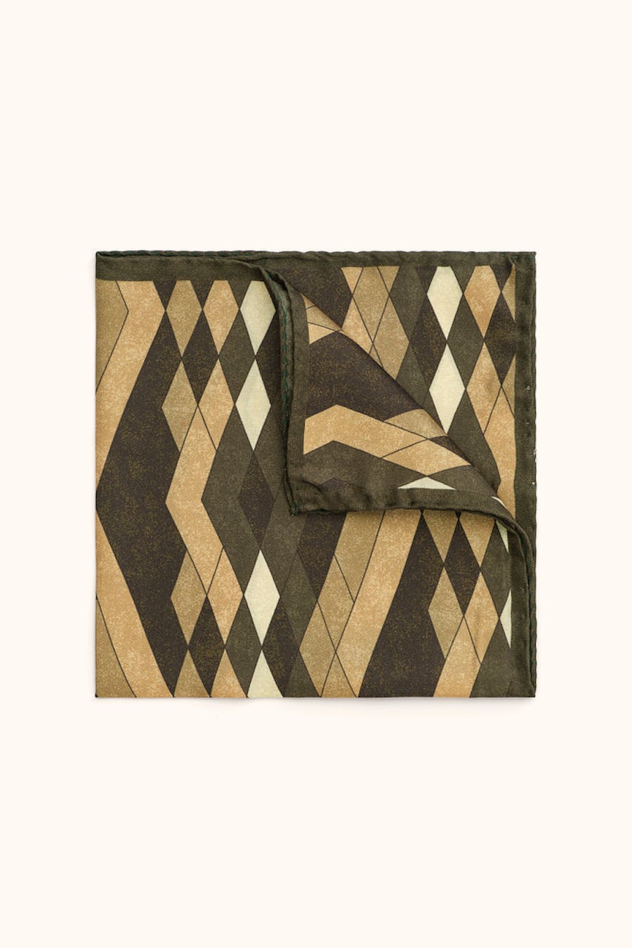 Mønstret Lommetørskle Silke