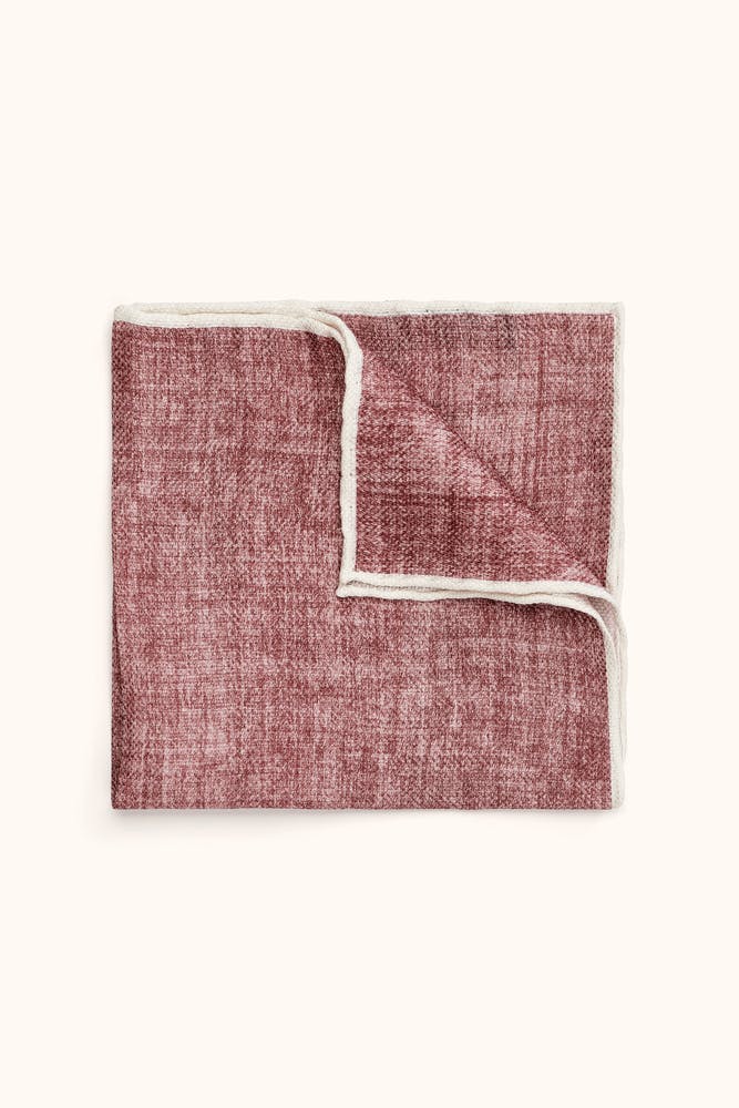 Delavémønstret Lommetørkle Silke