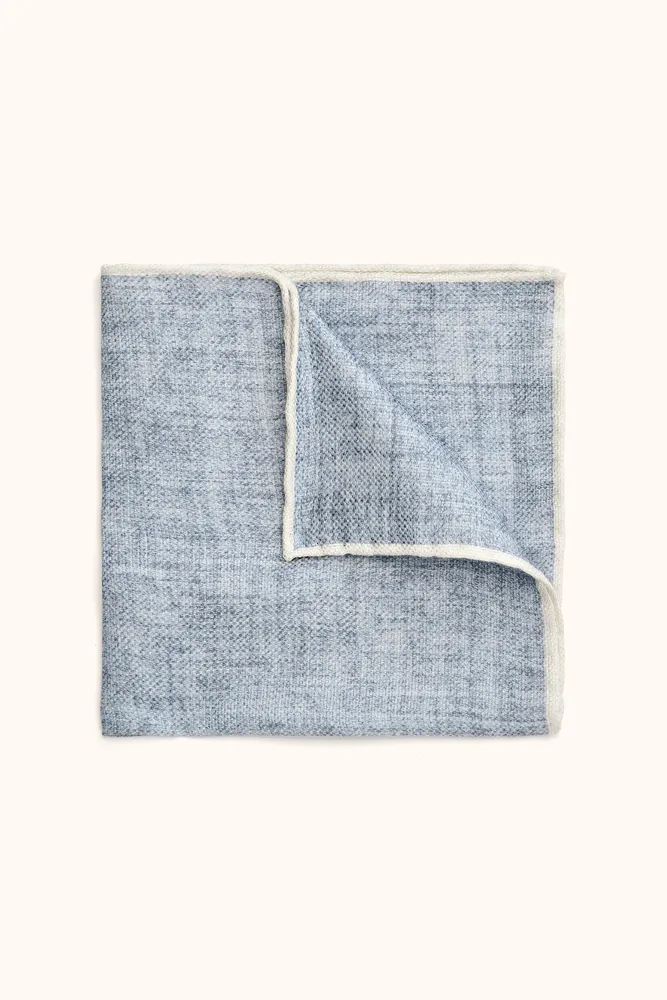 Delavémønstret Lommetørklæde Silke