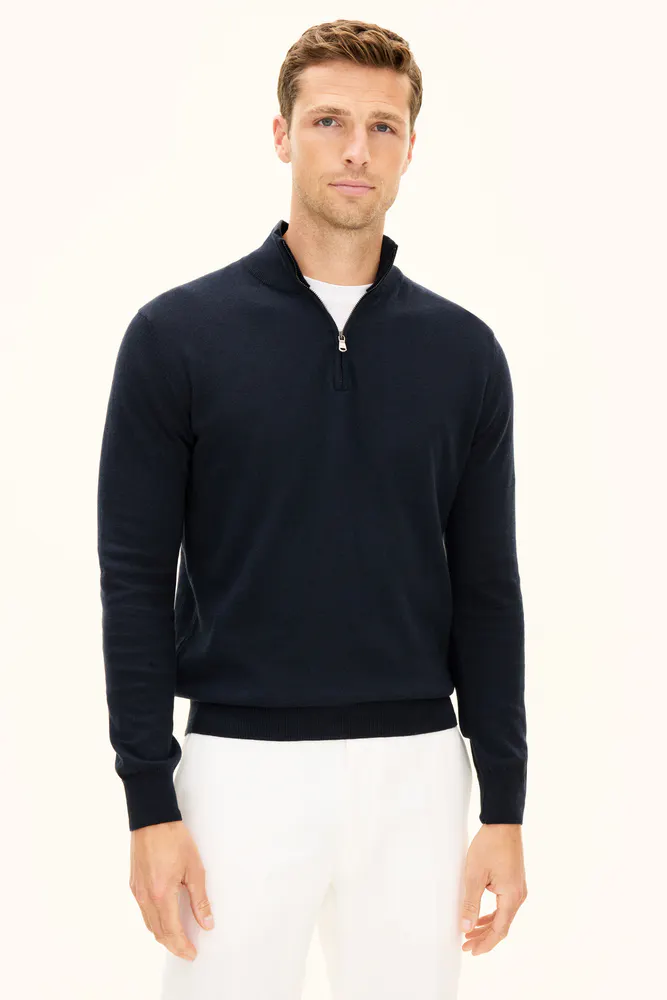 Regular Fit Half Zip Sweater