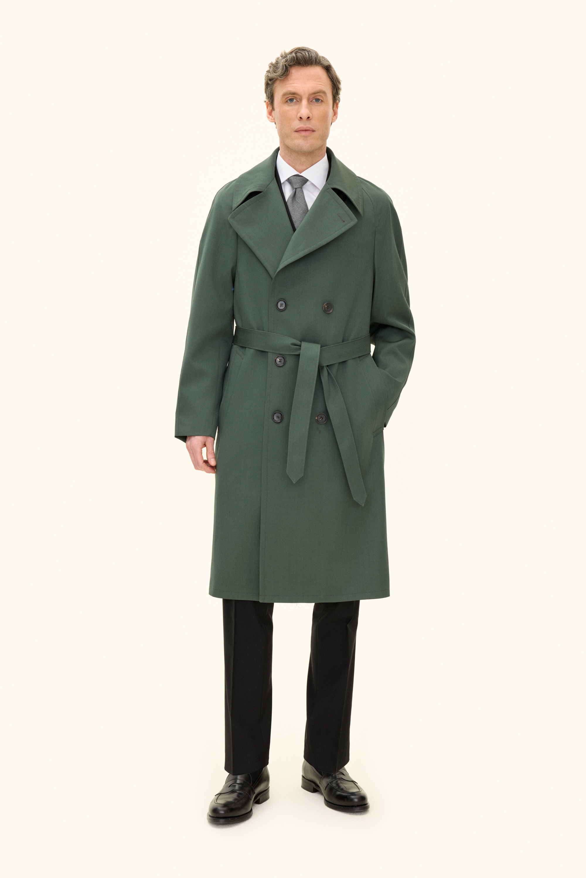 ジャケット・アウター 60s70s wool gabardine double trench coat 8696_Oscar-Jacobson_Double-