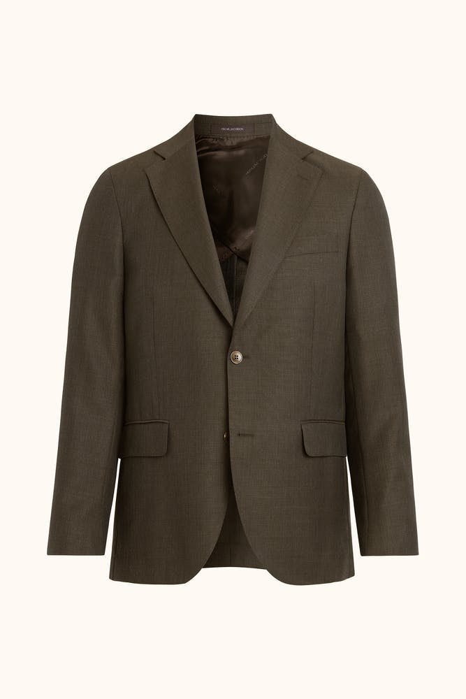 Regular Fit Structured Wool Blazer