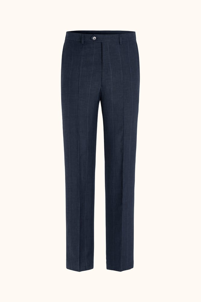 Wide Fit High Waist Striped Trousers