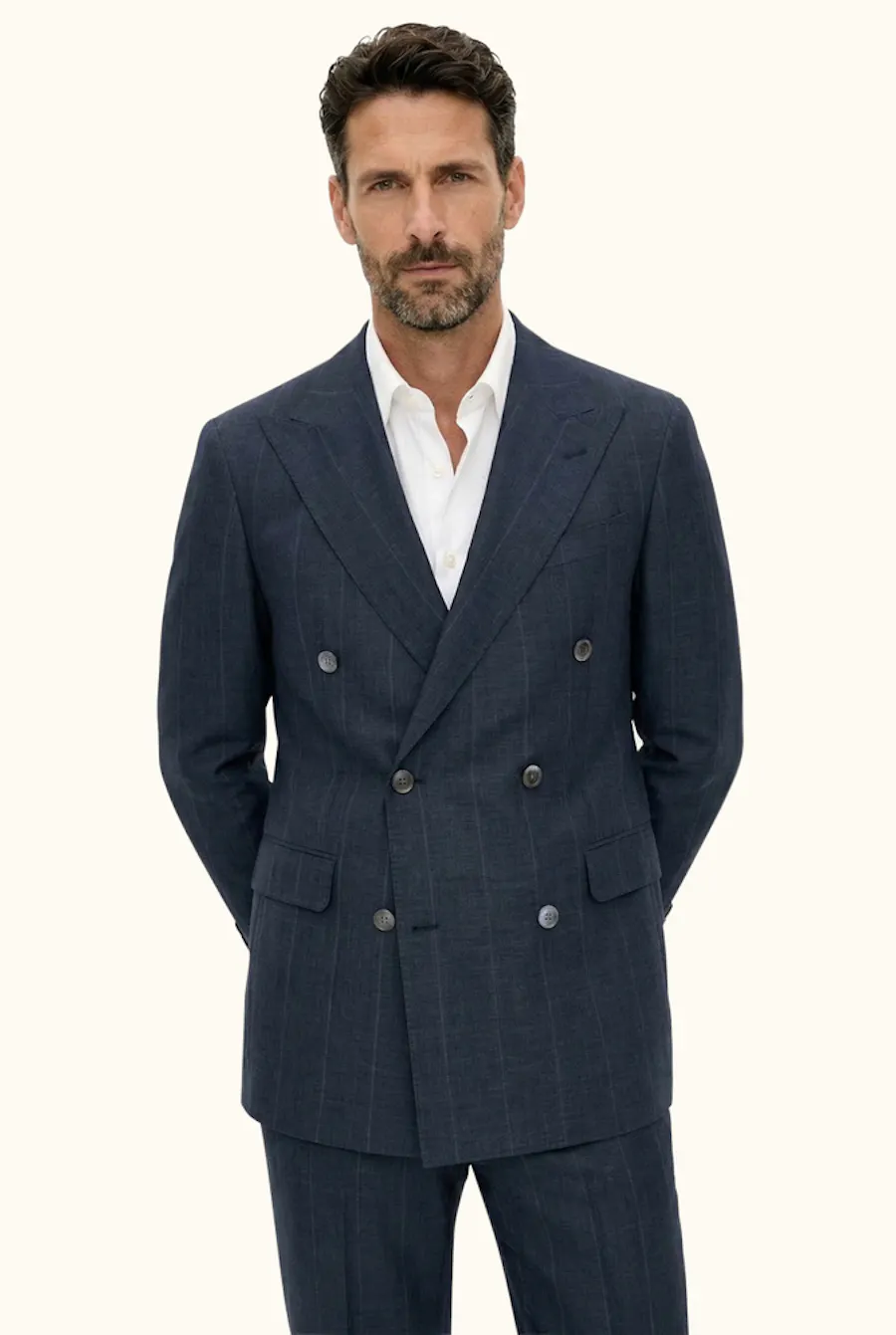 Regular Fit Dubbelknäppt Kavaj