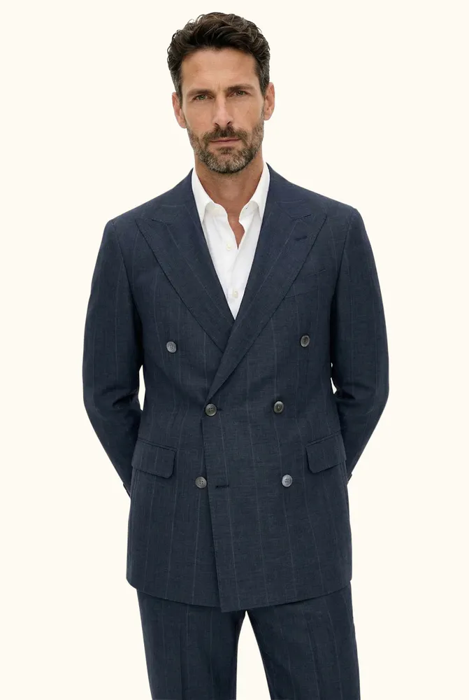 Regular Fit Dubbelknäppt Kavaj