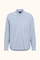 Regular Fit Short Button Down Multistripe Shirt