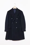 Regular Fit Dubbelknäppt Rock Borstad Ull