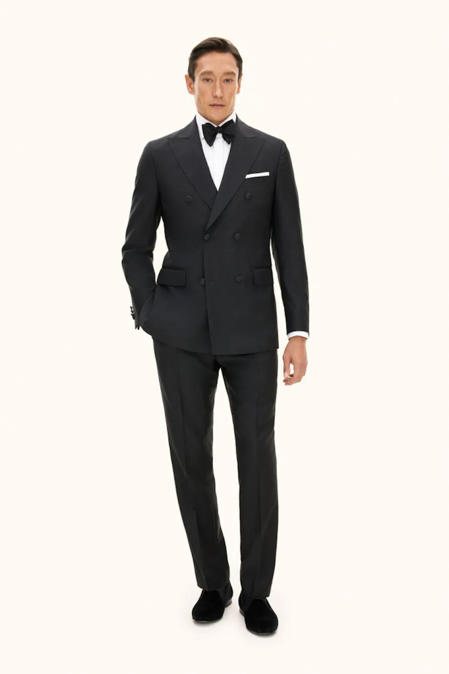 Regular Fit Double Breasted Tuxedo Velvet Tuxedo Suit