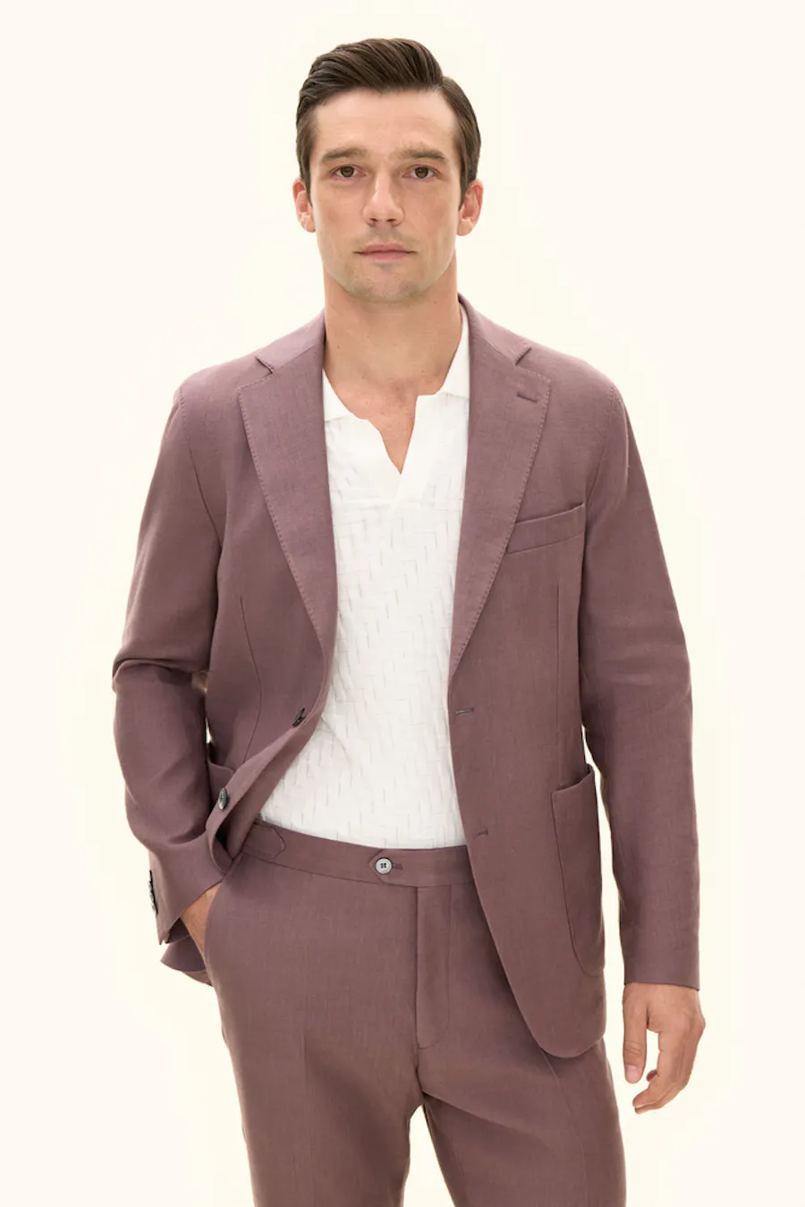 Regular Fit Linen Twill Blazer
