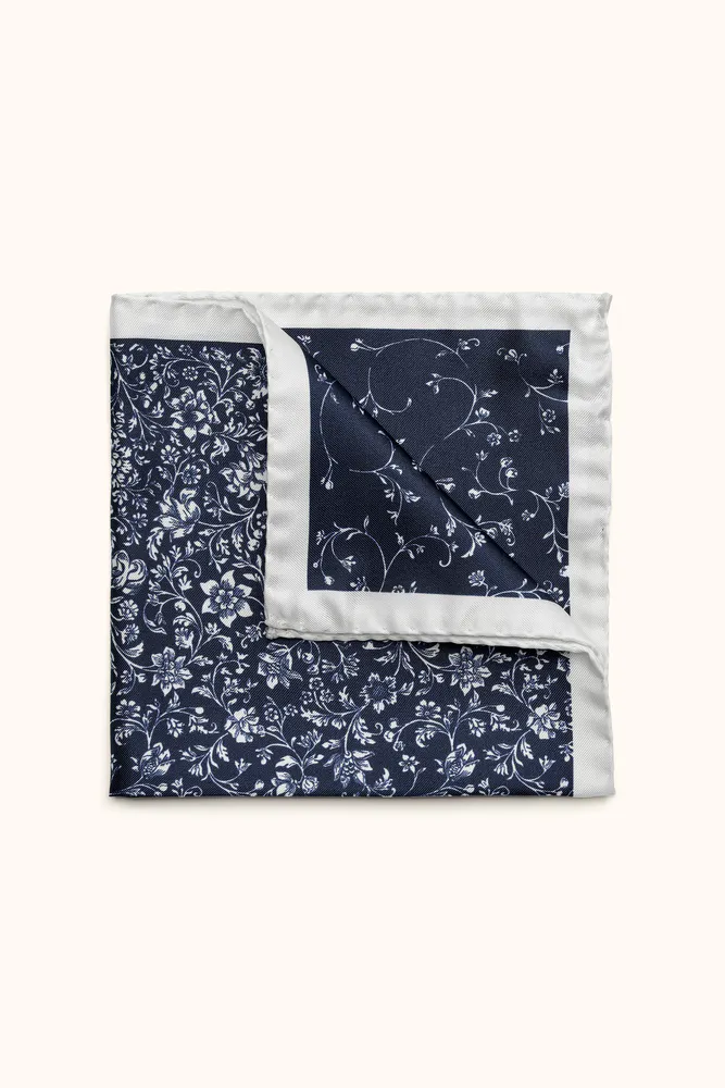 Blomstermønstret Lommetørkle