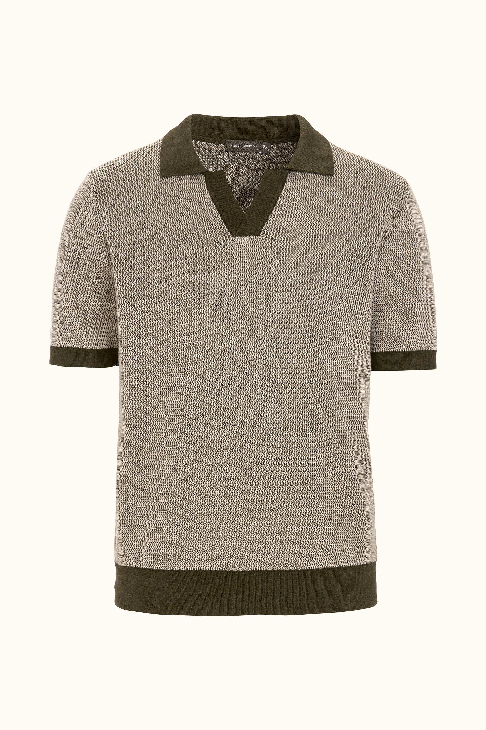 Regular Fit Cotton Polo Shirt - Green | Oscar Jacobson