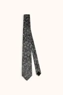 Flower Printed Silk Tie