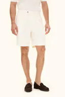 Wide Fit High Waist Twill Shorts