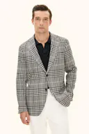 Regular Fit Rutig Kavaj