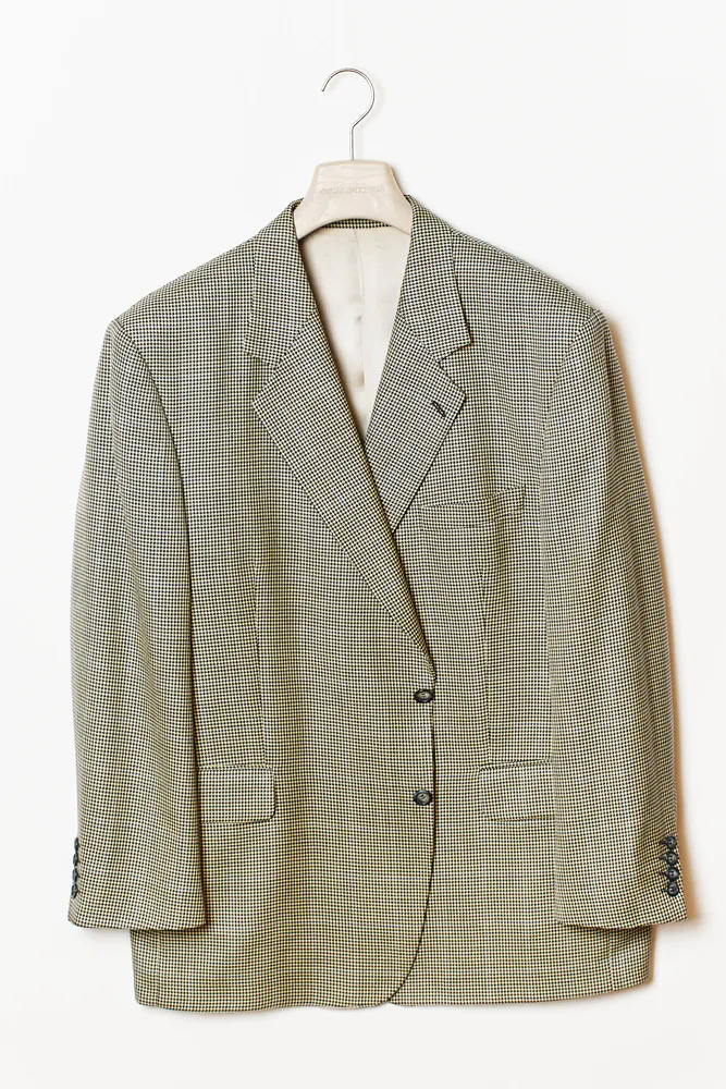 Generous Fit Hundtandsmönstrad Kavaj