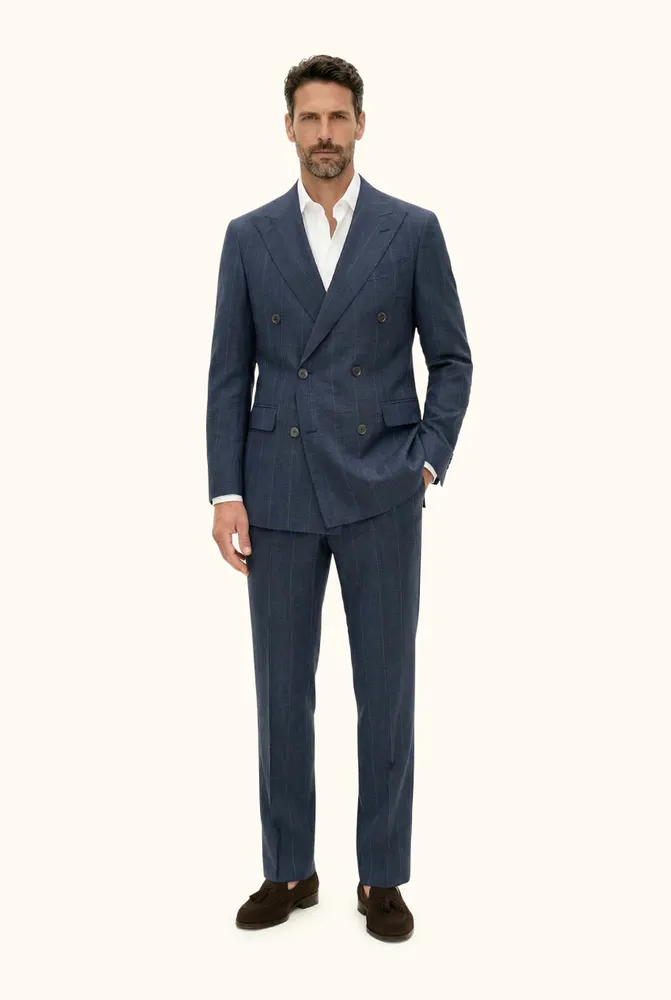 Regular Fit Dubbelknäppt Kostym