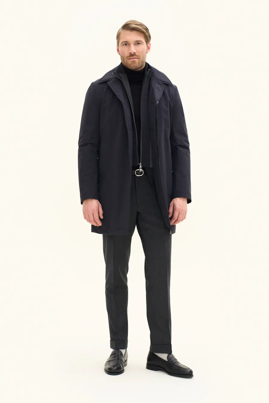 Zipped Padded Car Coat