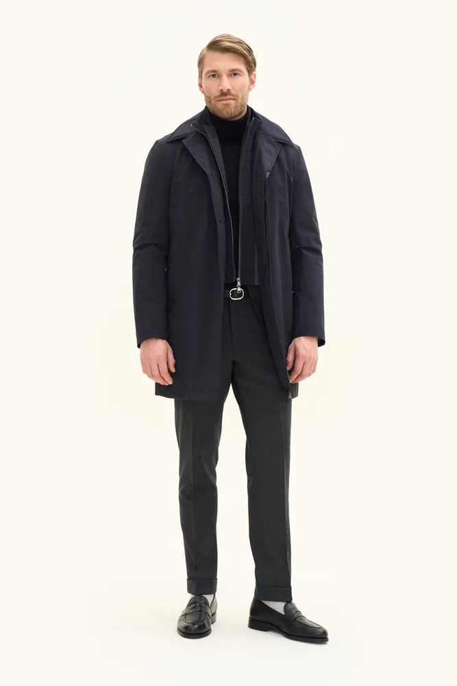 Zipped Padded Car Coat