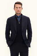 Regular Fit Blazer Børstet Ull & Kasjmir