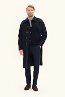 Regular Fit Brushed Wool Raglan Coat