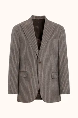 Regular Fit Kridtstribet Uldblazer