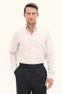 Regular Fit Button Down Royal Ternet Skjorte
