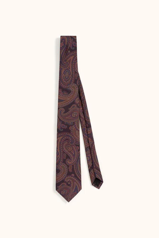 Paisley Pattern Silk Tie